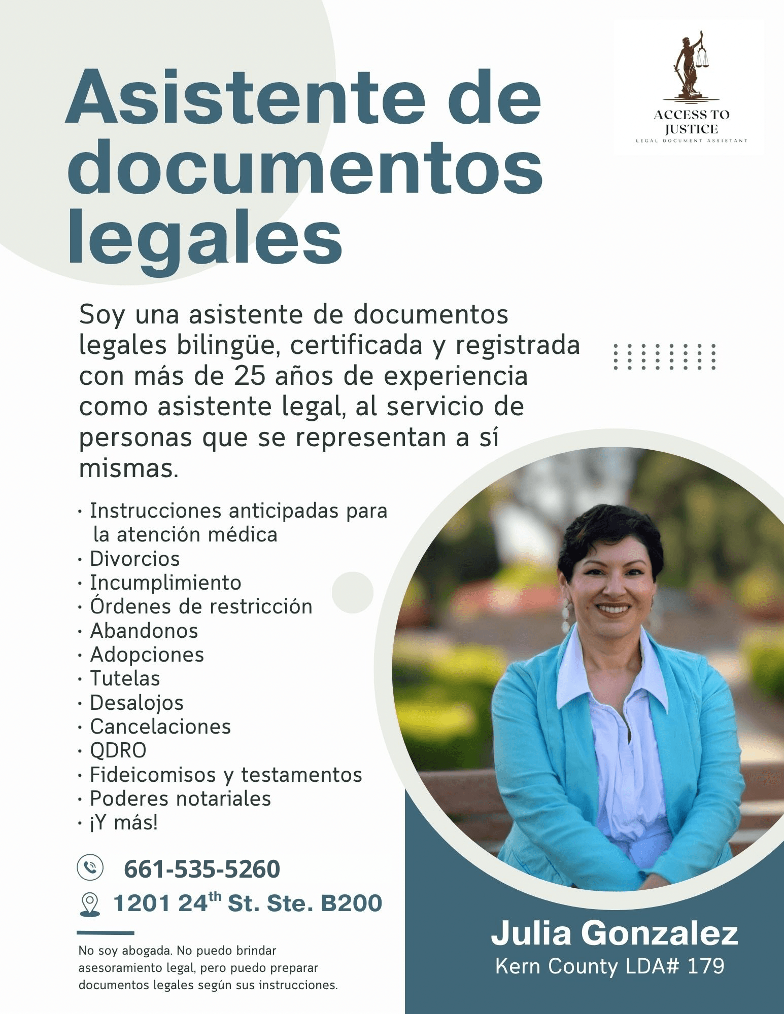 Retrato de Julia Gonzalez